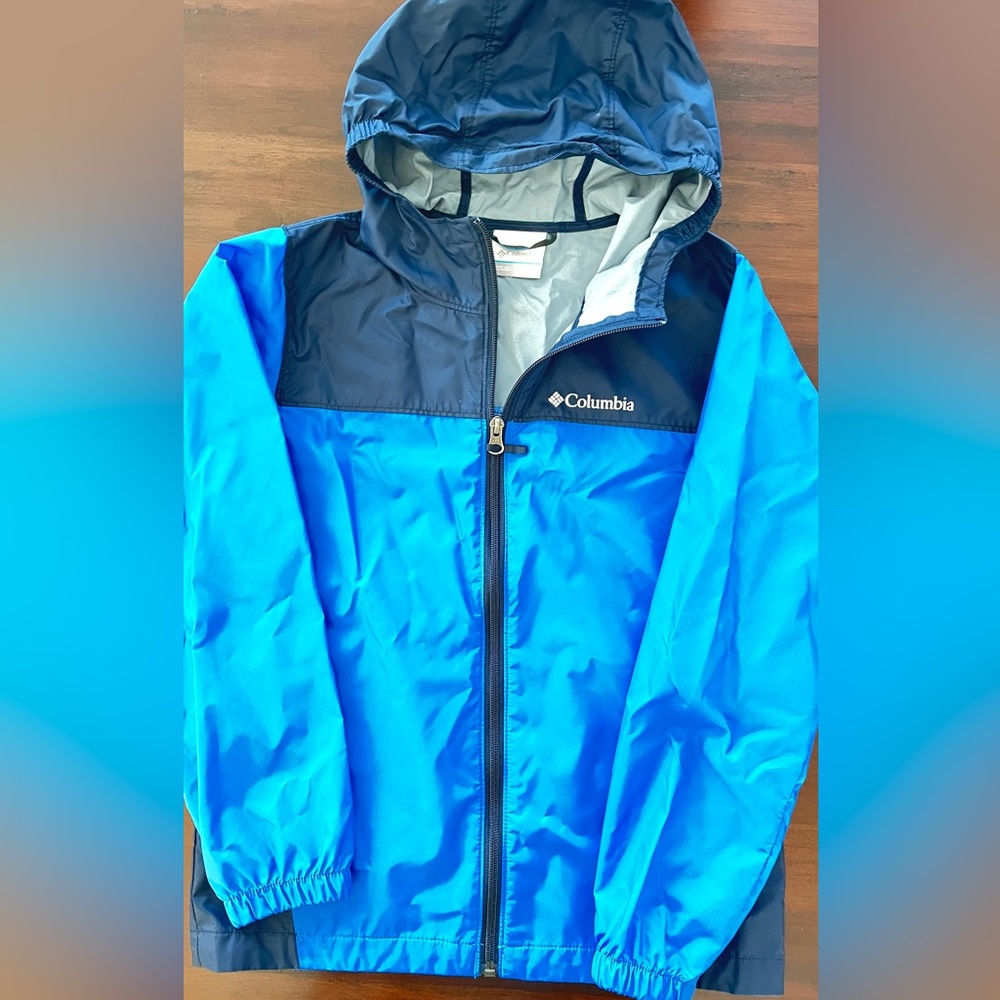 Columbia Navy and Royal Blue Windbreaker - kids size 10/12